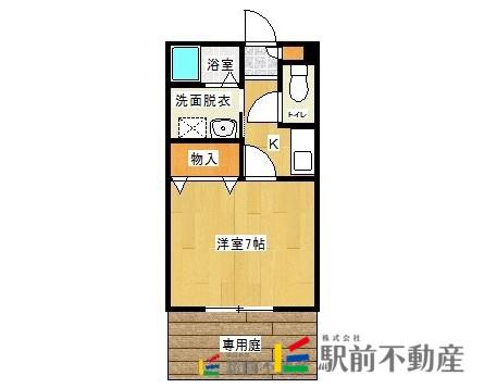コーポアドヴァンスト(1K/2階)の間取り写真