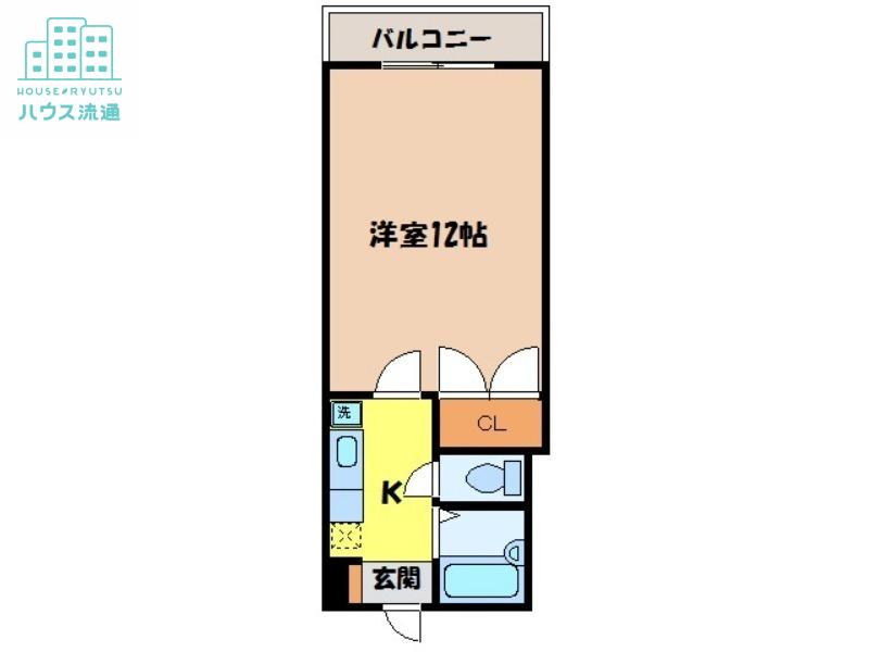 胡蝶花サルナート(1K/3階)の間取り写真