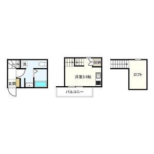 ル サブール(ワンルーム/1階)の間取り写真
