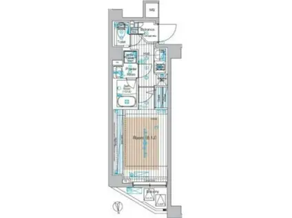 ブライズ蒲田サウス(1K/2階)の間取り写真
