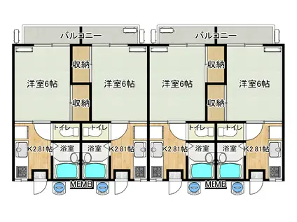 ホワイトコーポ グレイト(1K/1階)の間取り写真