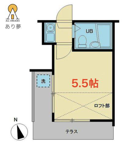 グランドール和田町A棟(1K/1階)の間取り写真