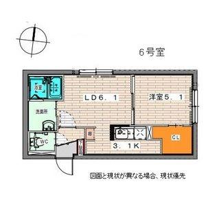 REVERENCIA(1LDK/1階)の間取り写真