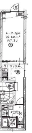 DEAR ECLASS NISHIAZABU ディアエクラス西麻布(1K/3階)の間取り写真