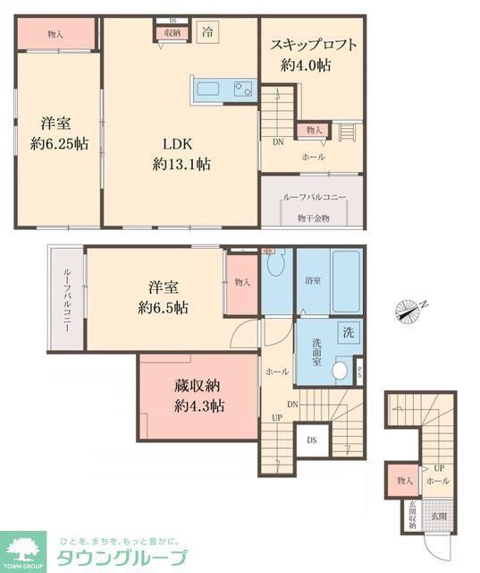 町田市森野四丁目 工事(2LDK/2階)の間取り写真