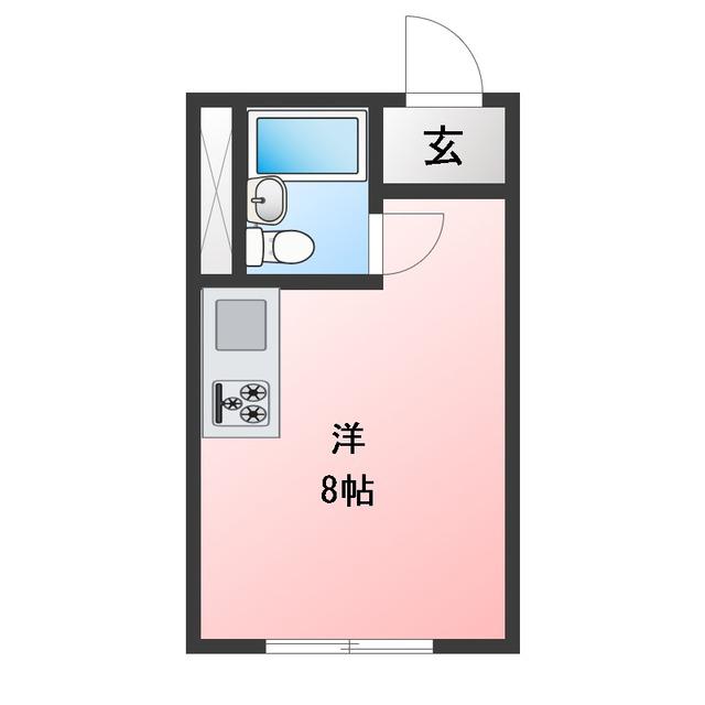 ストローハイツ(ワンルーム/1階)の間取り写真