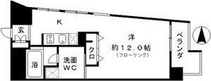 レジディア東桜II(ワンルーム/8階)の間取り写真