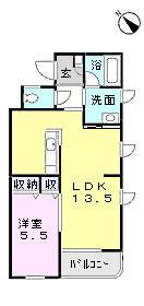 サンライフケンズヴィラ(1LDK/2階)の間取り写真