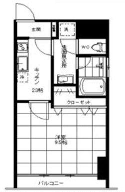 URBANSELECT川口並木(1K/8階)の間取り写真