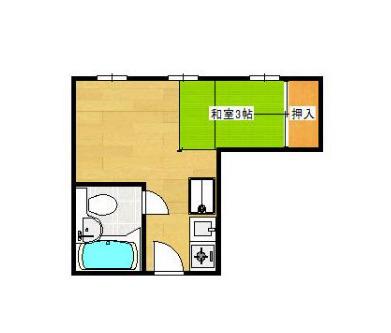 磨屋町ビル(ワンルーム/5階)の間取り写真