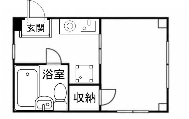 サンクライフマンション(1K/3階)の間取り写真
