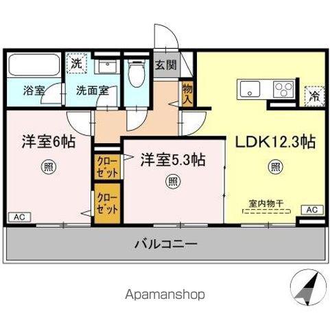 D-RESENA丸山S(2LDK/3階)の間取り写真