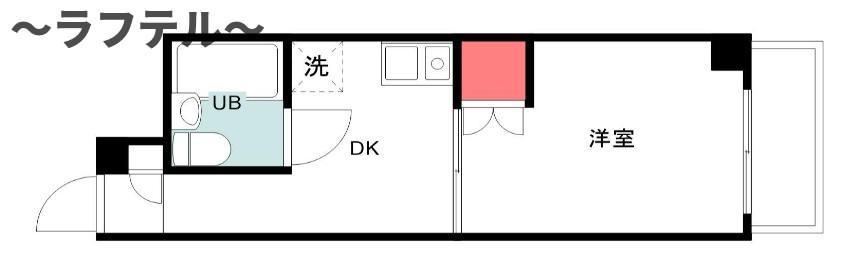 日神パレス狭山(1DK/3階)の間取り写真