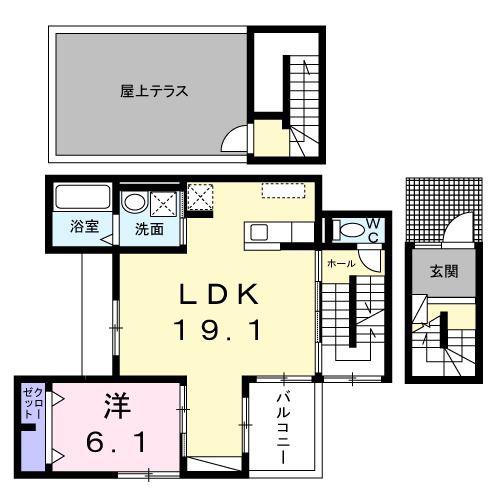 グラン スペチアーレ(1LDK/2階)の間取り写真