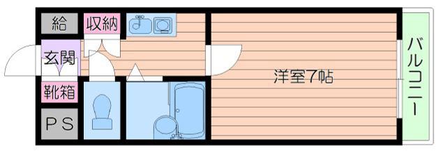 あべの恵寿ビル(1K/4階)の間取り写真