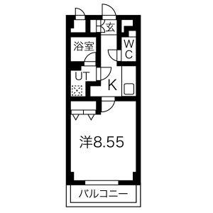 すまいる根浦(1K/2階)の間取り写真