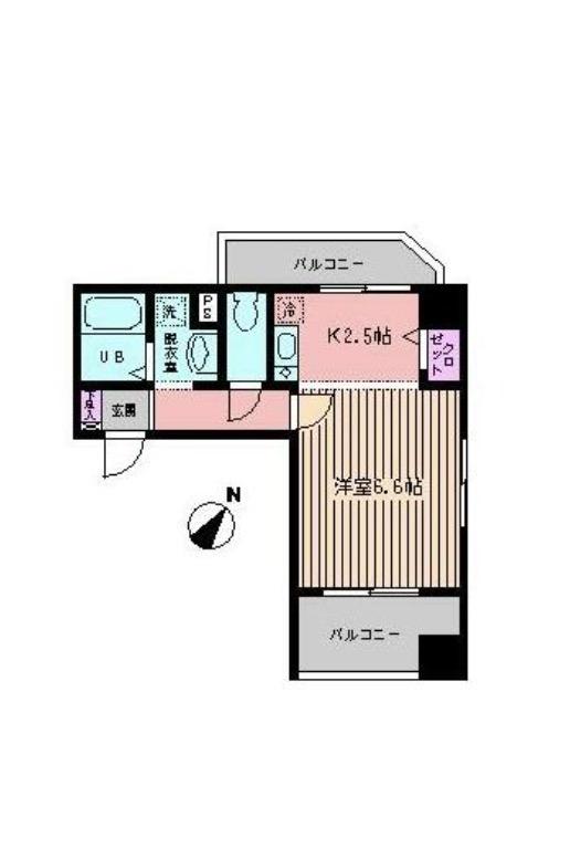 K-HOUSE江古田(1K/4階)の間取り写真