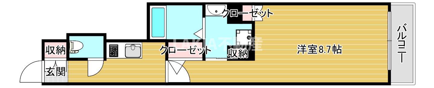 アドバンス大阪ルオーレDC(1K/4階)の間取り写真