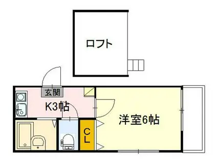 エクセレント安田D館(1K/1階)の間取り写真