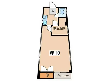 クルザメント西生田(ワンルーム/2階)の間取り写真