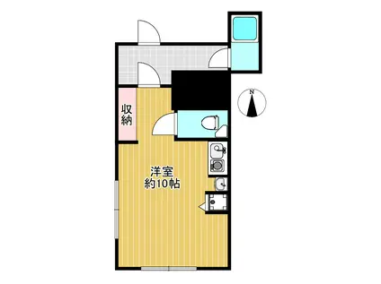 ハイツカッチャン(ワンルーム/4階)の間取り写真