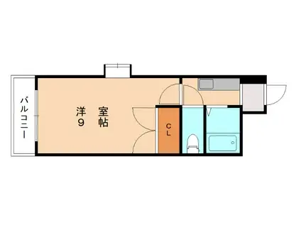 FOXEY(1K/7階)の間取り写真