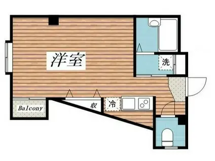 エフコート(1K/3階)の間取り写真