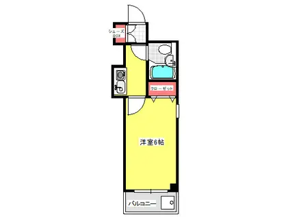 ニュー八景コープ(1K/1階)の間取り写真
