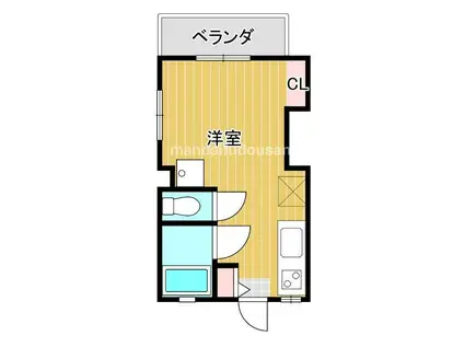 89.BLD(ワンルーム/2階)の間取り写真