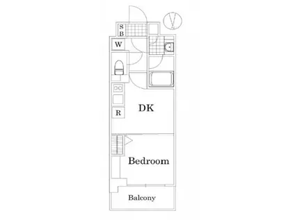 ザ・レジデンス・オブ・トーキョー OM06(1DK/3階)の間取り写真