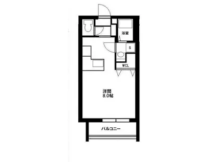 PRECIOUS(ワンルーム/1階)の間取り写真