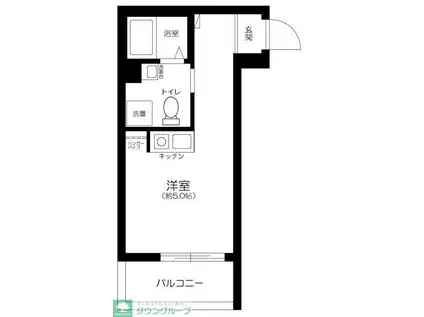 KMS COYO西日暮里(ワンルーム/4階)の間取り写真