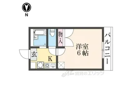 レオパレスウエストコート(1K/2階)の間取り写真