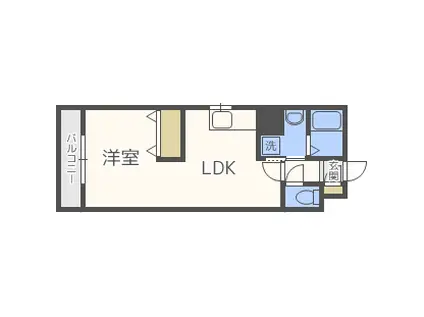 フローレンス本郷(1LDK/4階)の間取り写真