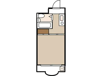 ハイタウン川崎第2(1K/2階)の間取り写真