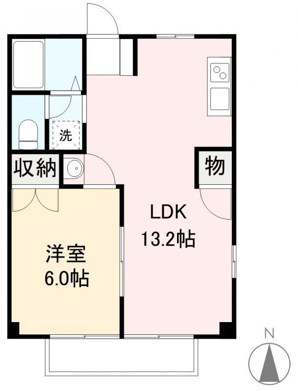 ボンセジュール(1LDK/1階)の間取り写真