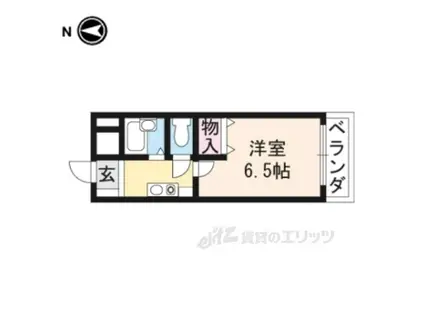 ルイシャトレ21(1K/1階)の間取り写真