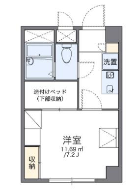 レオパレス御代の台(1K/2階)の間取り写真