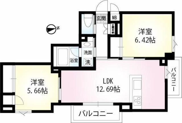MG.PLAZA(2LDK/3階)の間取り写真