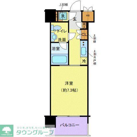 メインステージパーク大山(1K/9階)の間取り写真