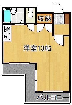 シティハイツ木町(ワンルーム/4階)の間取り写真