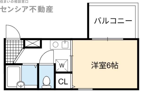 眞柄ビル(1K/4階)の間取り写真