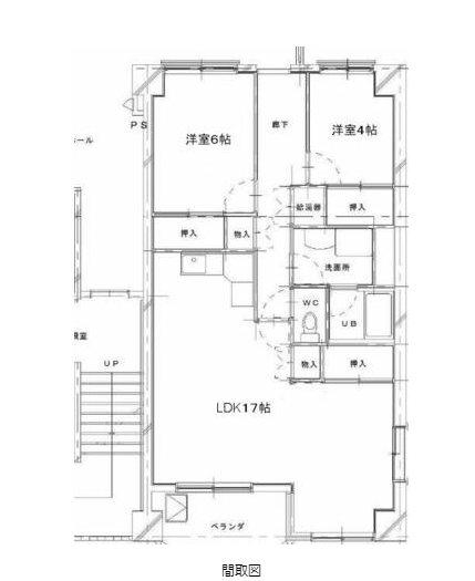グランビュー東和庄内(2LDK/2階)の間取り写真
