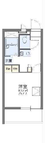 レオパレスクリーンヒルズ南戸塚(1K/2階)の間取り写真