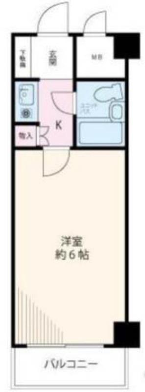ヴェラハイツ大森(1K/3階)の間取り写真