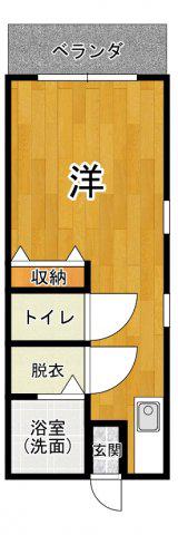 メゾングレース(ワンルーム/1階)の間取り写真
