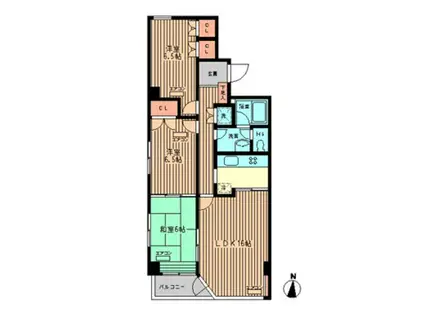 ロザ・ルゴーザ(3LDK/1階)の間取り写真