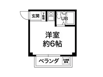 メゾン36(ワンルーム/3階)の間取り写真