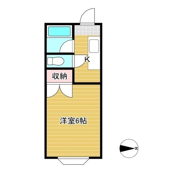 アーバンヒルズマイム(1K/3階)の間取り写真