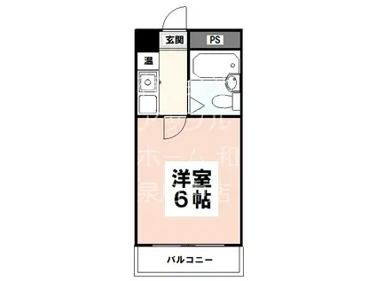 オンディーヌ(1K/1階)の間取り写真